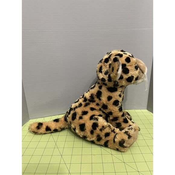 Adventure Planet Plush Leopard Cheetah Cub 10” Stuffed Animal Toy Realistic - Picture 4 of 12